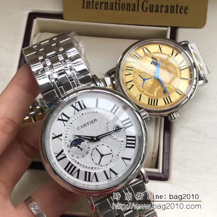 CARTIER卡地亞 時尚精品 深度防水高品質男士腕表 WSS3341